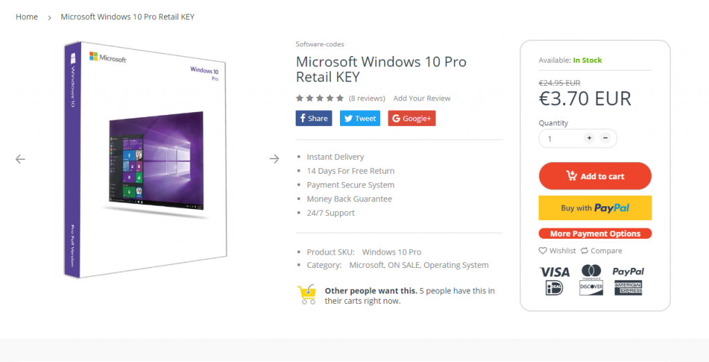 Bij een Windows 10 Pro-licentie voor € 3,70 moeten alle alarmbellen gaan rinkelen.