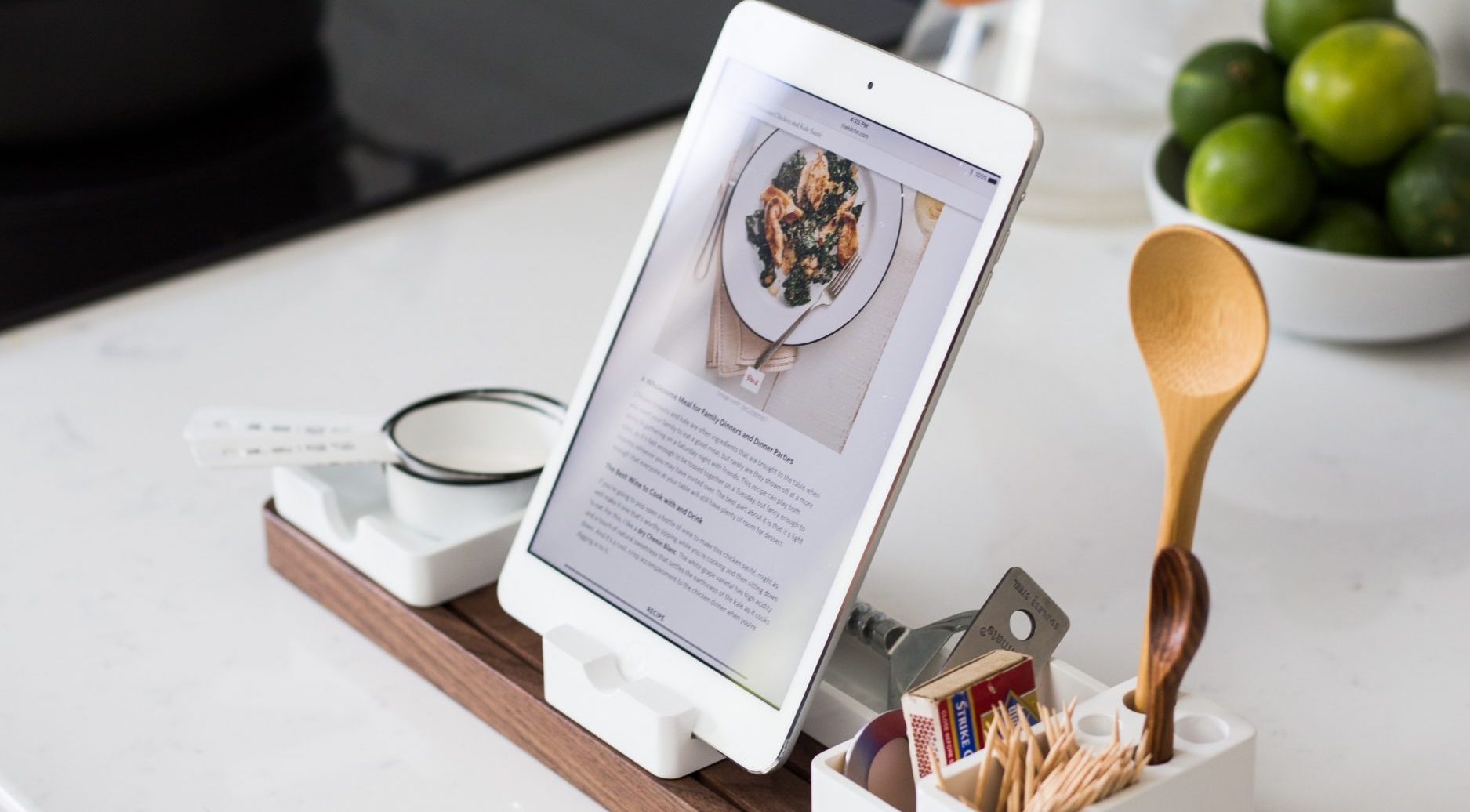 ipad in de keuken